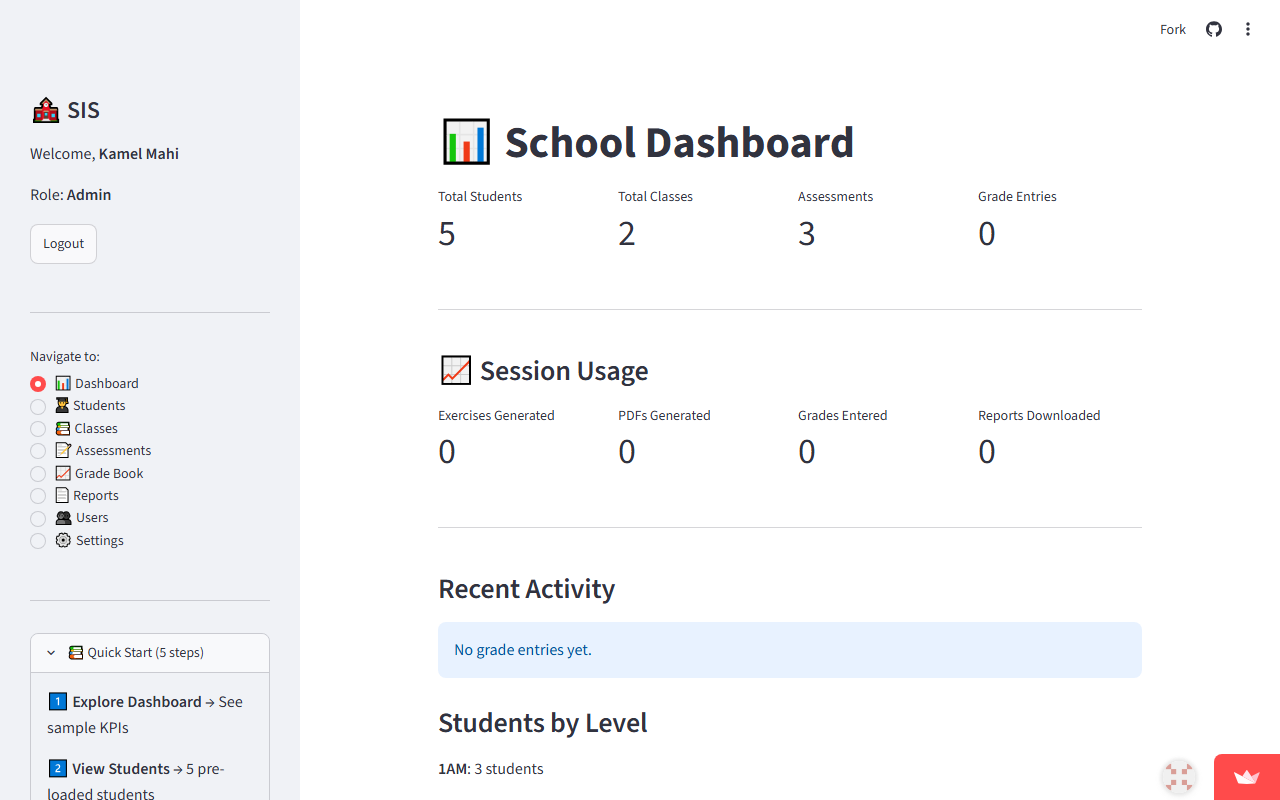 Ta'allim Dashboard